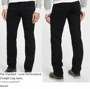 7 FOR ALL MANKIND men's black jeans